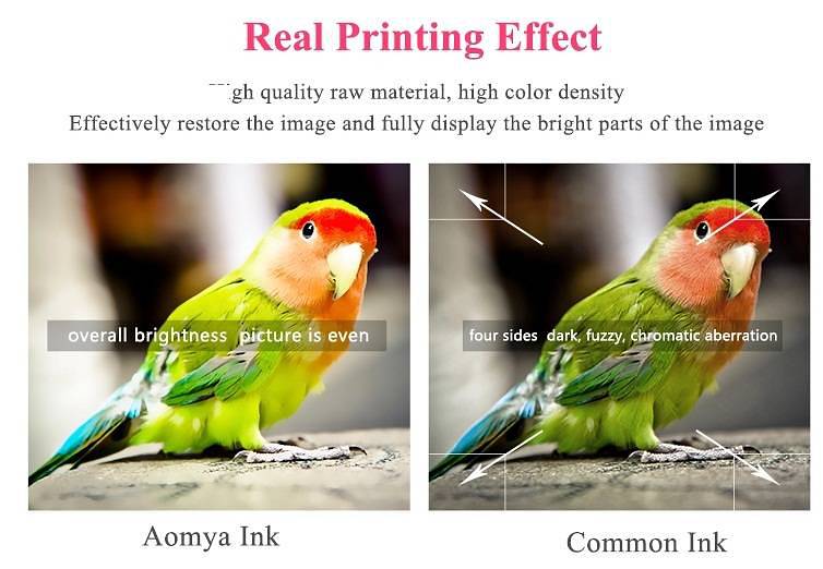 Aomya High Quality Refill ink for All Epson  Inkjet Printers 70ml BK/C 2