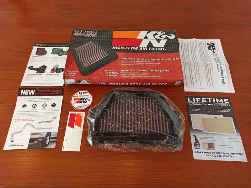 K&N Air Filter Yamaha R1 R6 Suzuki GSXR Hayabusa Honda Cbr Kawasaki zx 2