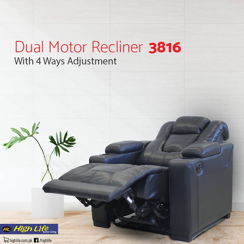 (HighLife) Motorised Home Theater Recliner with 4 way adjustment 0