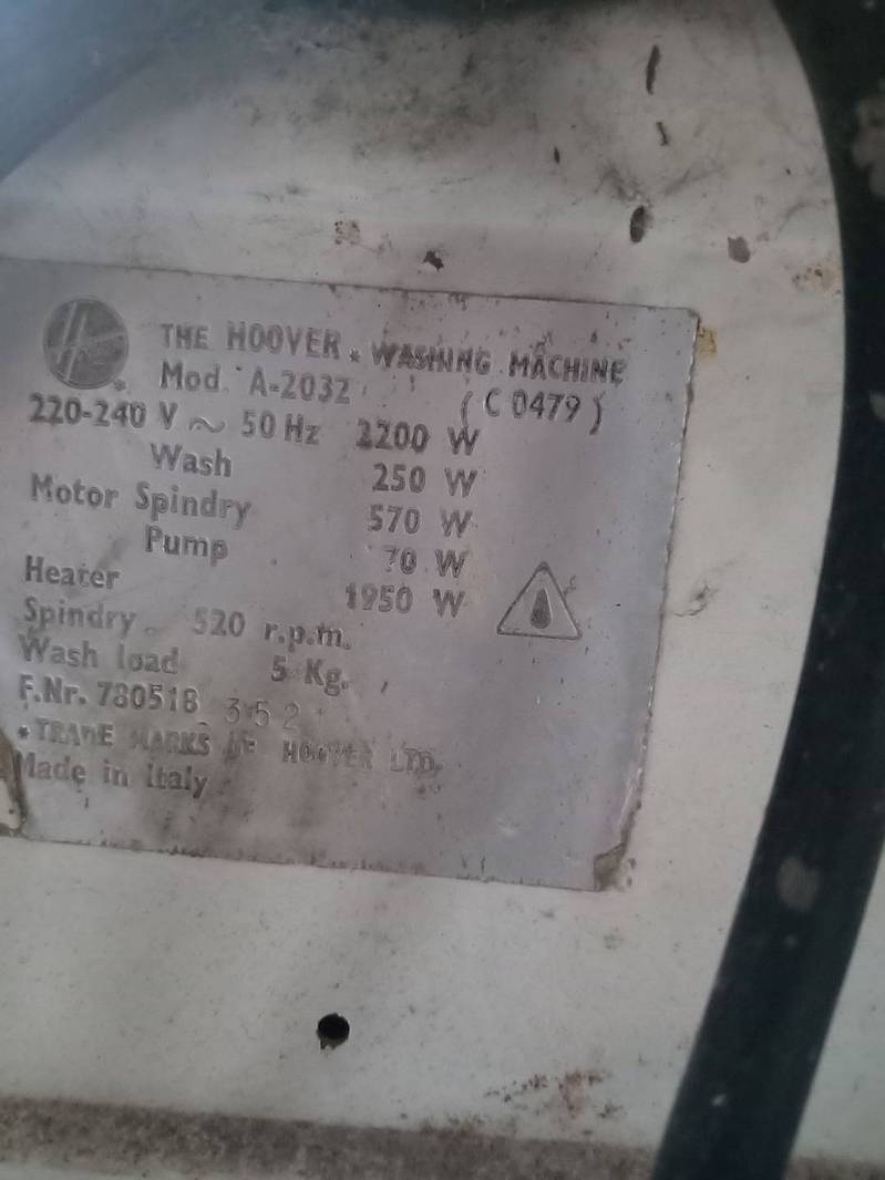 Front Load Washer (Hoover) 5