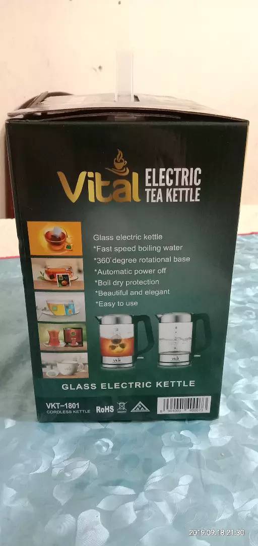 Vital Glass Electric Kettle 1.8 liter 3