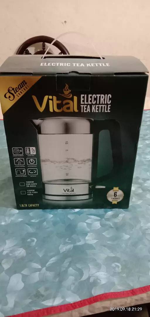 Vital Glass Electric Kettle 1.8 liter 4