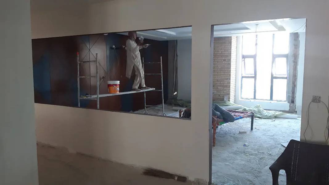 Gypsum board partition and ceilings,  POP ceiling,  PVC Pannels work, 1