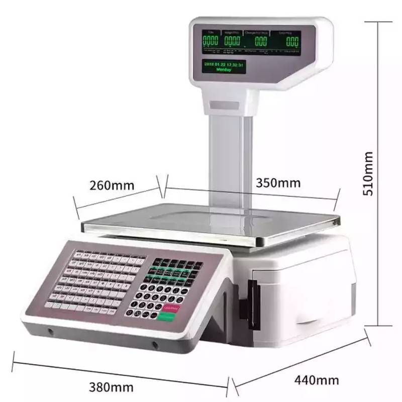 TMA digital weighing label or receipt scale 0