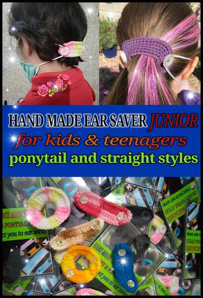 "Face mask holder" ear saver (handmade)