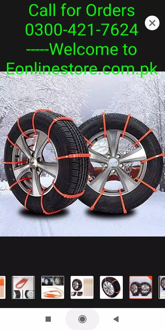 10Pc Emergency Anti-Skid Tyre Winter Snow Chain Tire 0