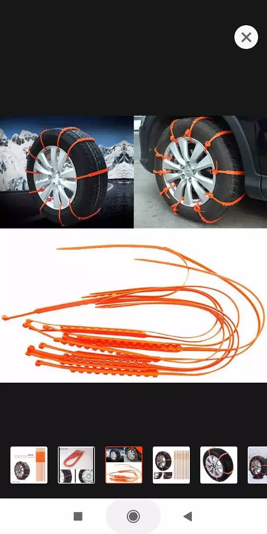 10Pc Emergency Anti-Skid Tyre Winter Snow Chain Tire 7