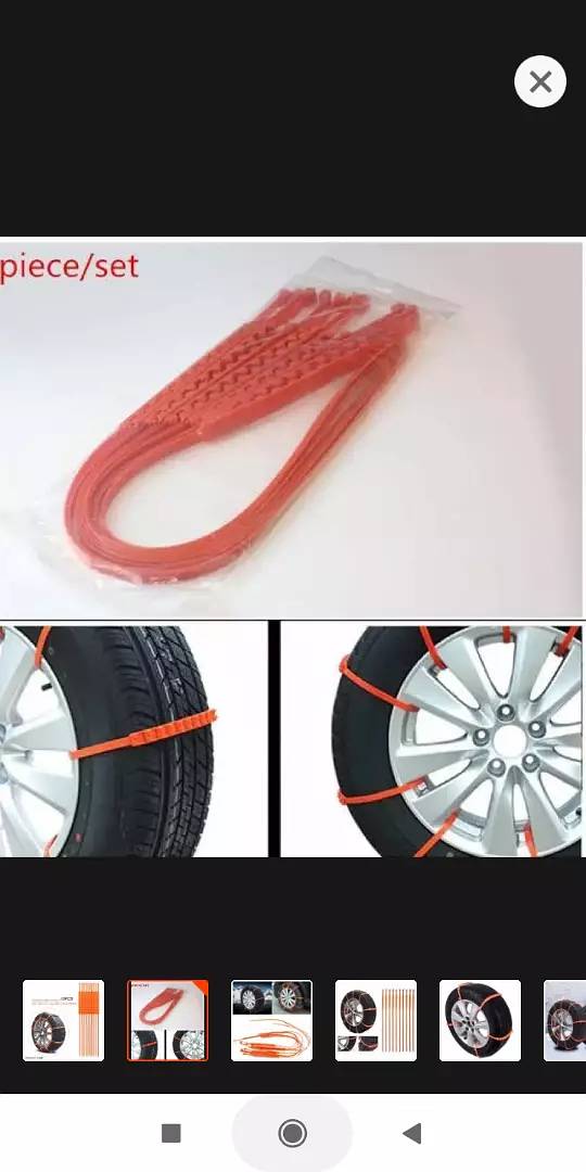 10Pc Emergency Anti-Skid Tyre Winter Snow Chain Tire 9