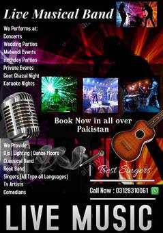 Musical Band for Weddings & Concerts , Private Events