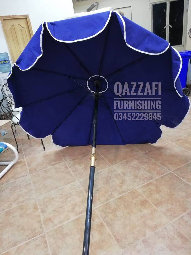 Guard umbrella branding umbrella logo design on umbrella shade canopy 4