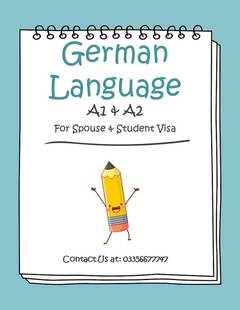 German Language A1 and A2.
