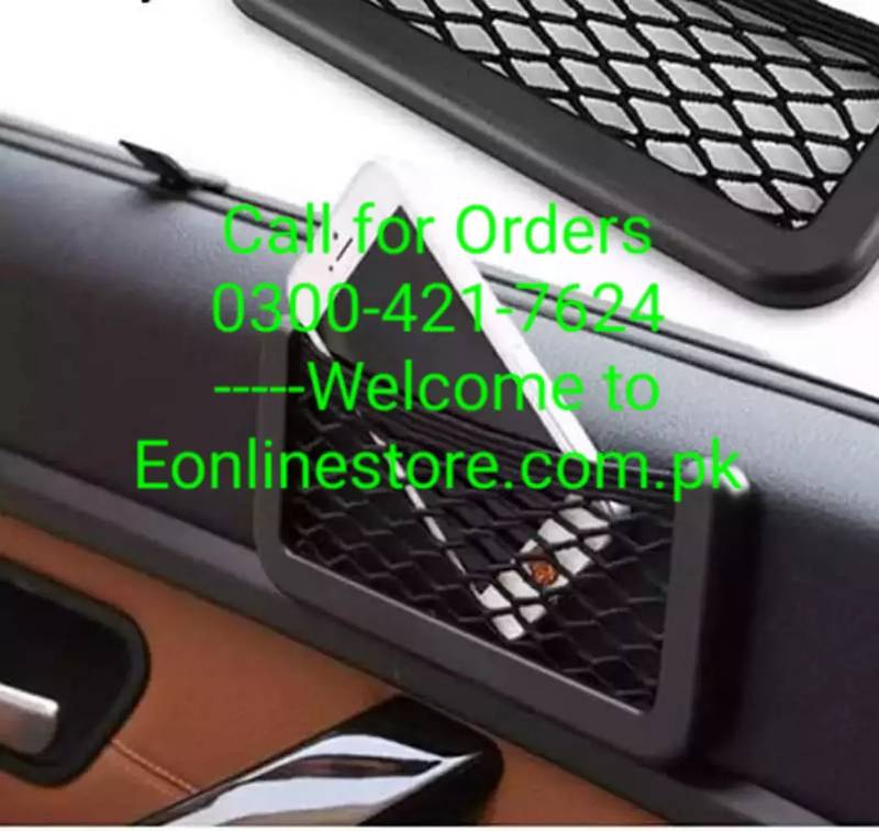1PCS Car Seat Side Back Storage Net Bag Phone Holder Pocket Organizer 4