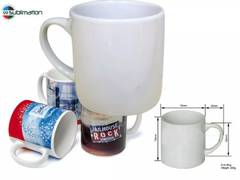 White Sublimation Mugs printed with your brand name or logo