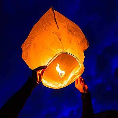 Sky Lantern Chinese Paper Sky Flying Wishing Lantern Lamp Candle Party 1