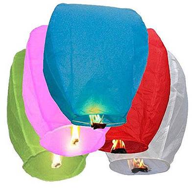 Sky Lantern Chinese Paper Sky Flying Wishing Lantern Lamp Candle Party 5