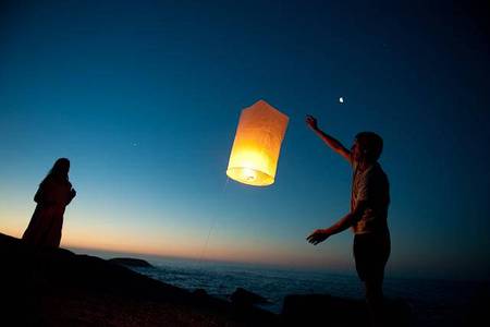 Sky Lantern Chinese Paper Sky Flying Wishing Lantern Lamp Candle Party 6