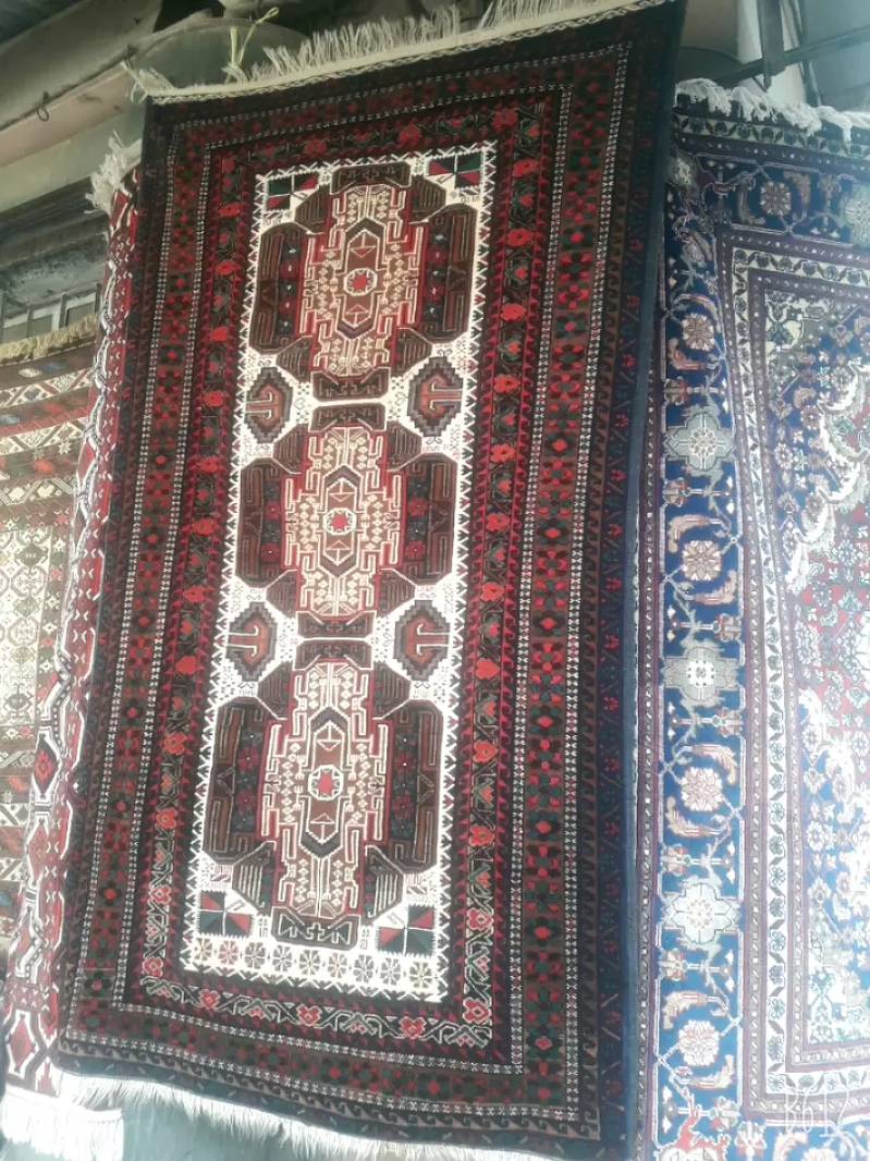 New Rugs Afghani Irani hand made unique items alm size 1