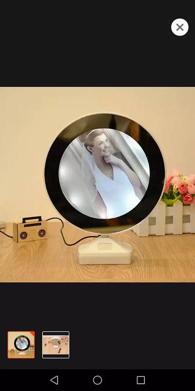 Magic miror photo frame