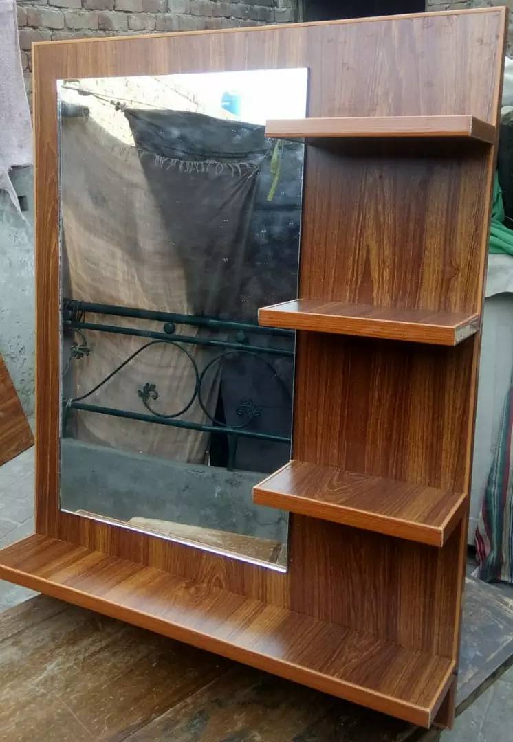 Wall mirror shelf dressing 1