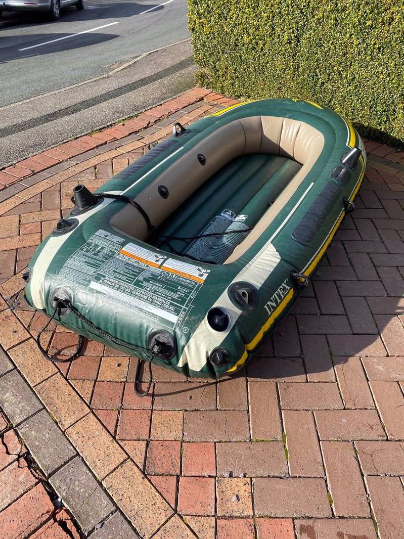 Intex Seahawk 2 Inflatable Boat Set Plus air  Pump in Pakistan 1