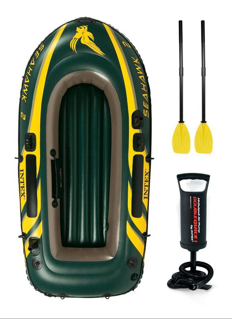 Intex Seahawk 2 Inflatable Boat Set Plus air  Pump in Pakistan 3