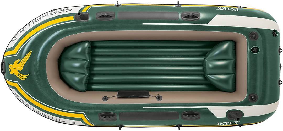 Intex Seahawk 3 Inflatable Boat Set Plus Oars Pump 3