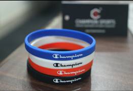 Champion wrist bracelets for Men/Women silicone