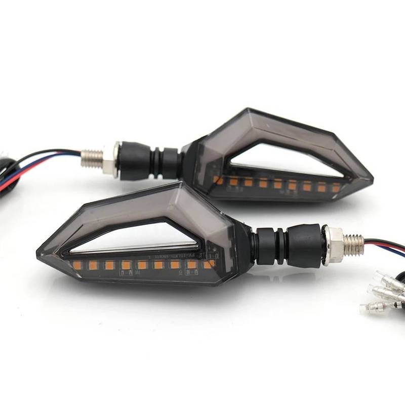 4 pieceUniversal Motorcycle bike DRL INDICATOR WITH FLOW LIGHT 1