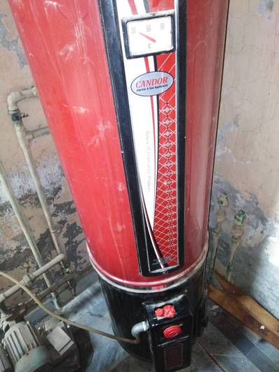 Gas geezer of 35 galoon
