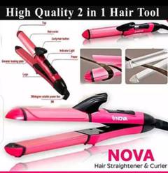 nova hair tool straightener & curler. 0
