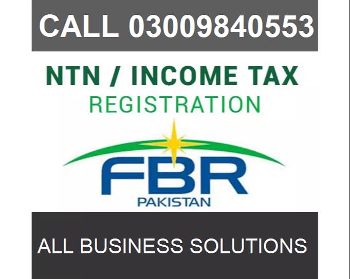 Business 0300*9840553 Company Registration NTN Tax Return Audit ISO 0