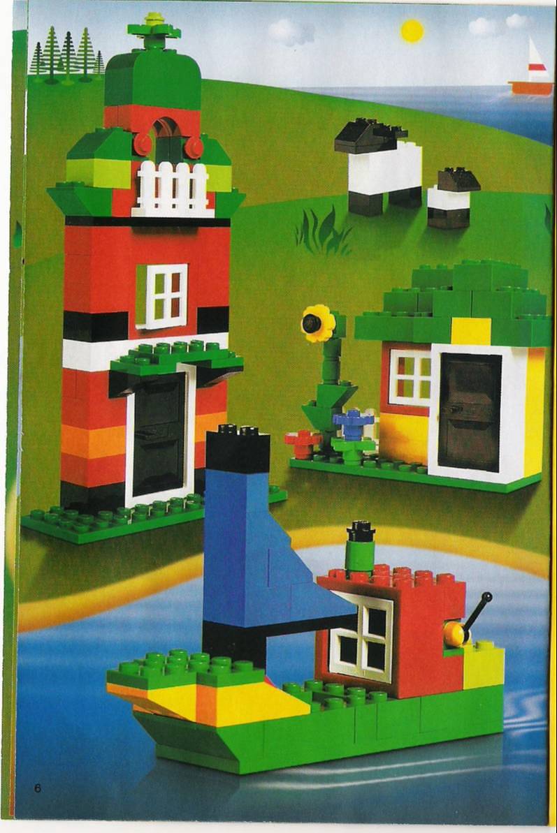 LEGO (. blue Bucket. ) 6161 Brick Box. 1
