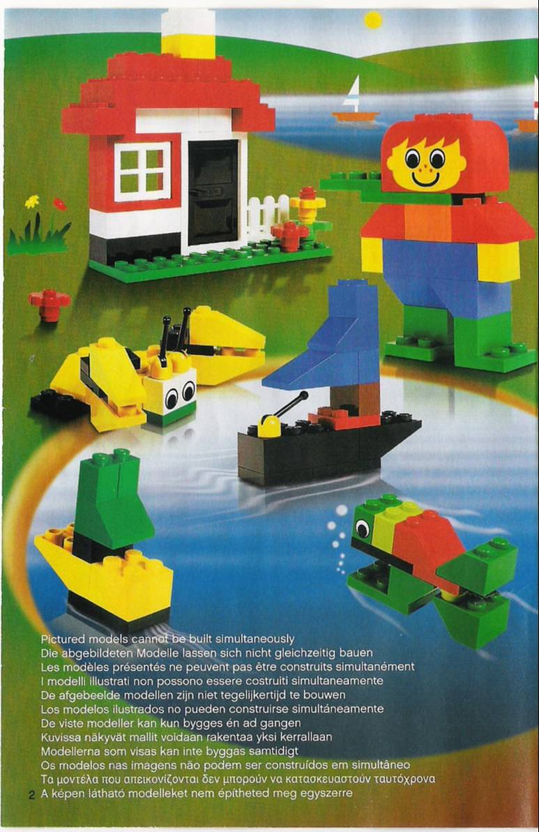 LEGO (. blue Bucket. ) 6161 Brick Box. 3