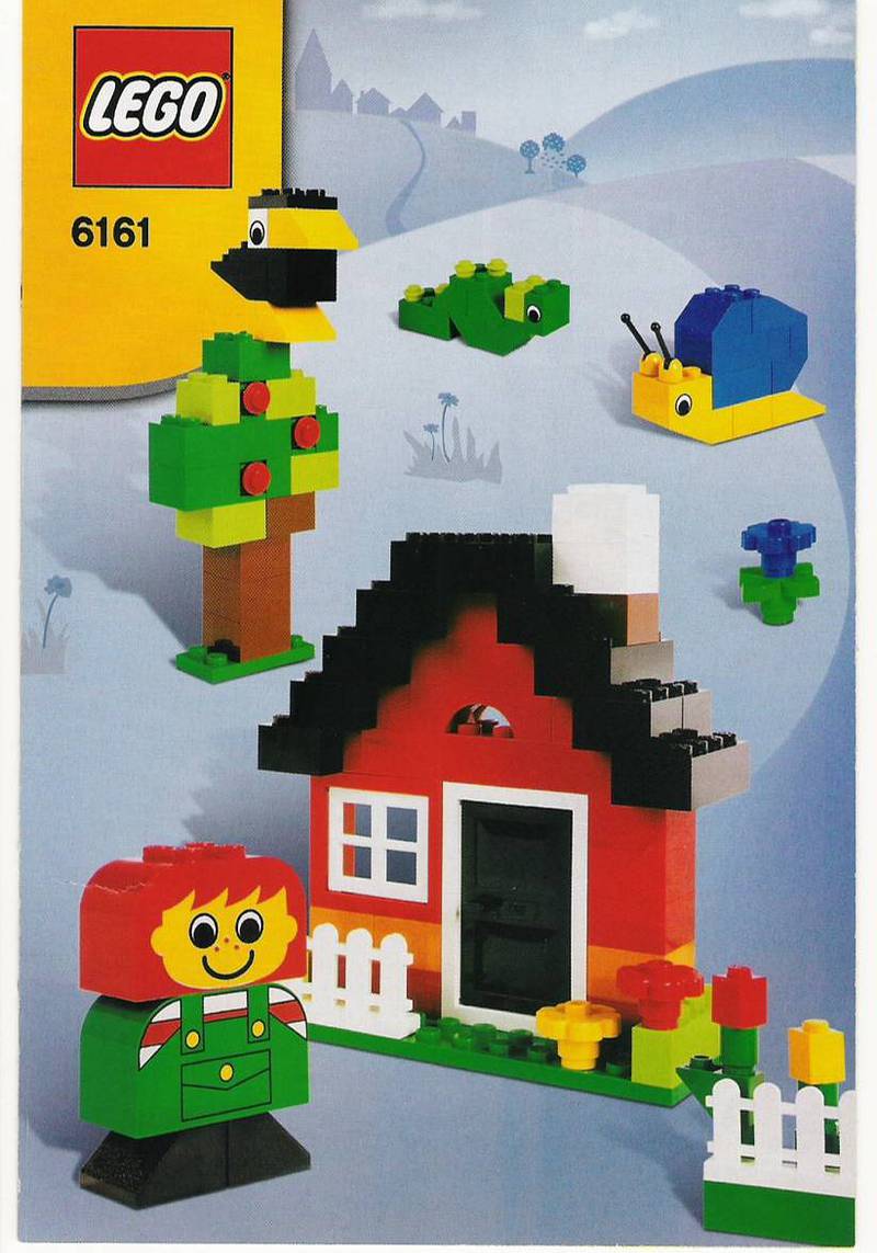 LEGO (. blue Bucket. ) 6161 Brick Box. 4