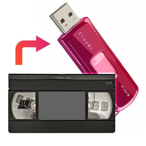 VHS VCR Audio Cassette hi8 to Digital Data USB 0