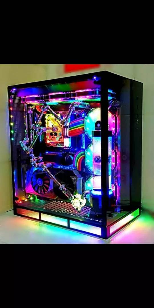 4-LED Light Neon Clear 80 Mm 4 Pin Gaming Computer Case Cooling Fa 1