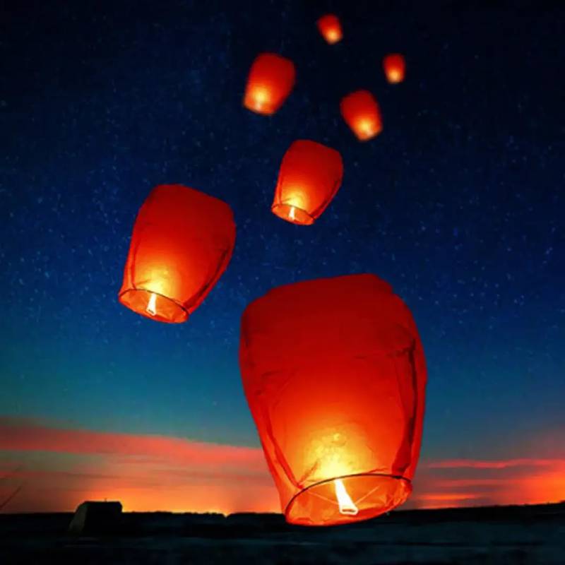 Sky Lanterns Available Pack Of 10 Pieces 0306/16/744/60 1