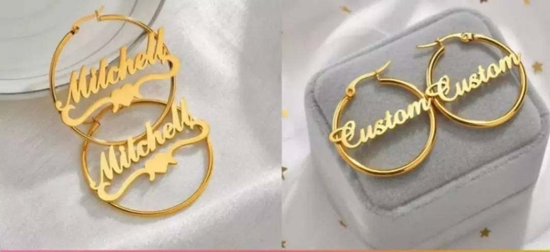 Customize Name Earrings 1