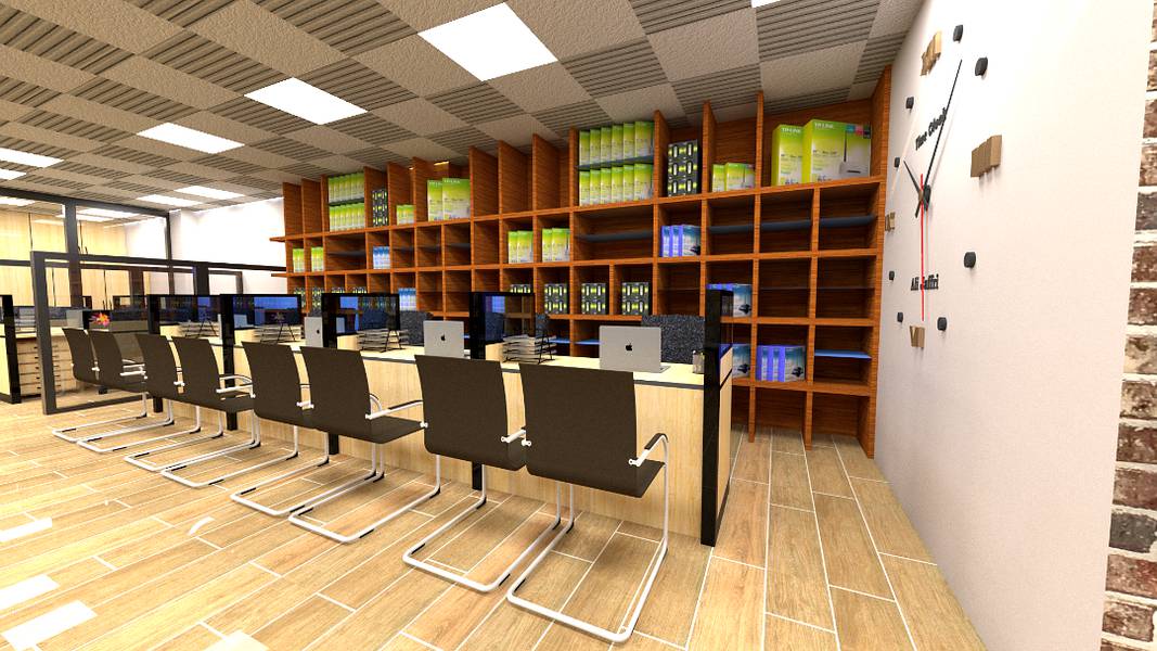 3D OFFICE INTERIOR 3D DESIGNING & PLANNERS 6