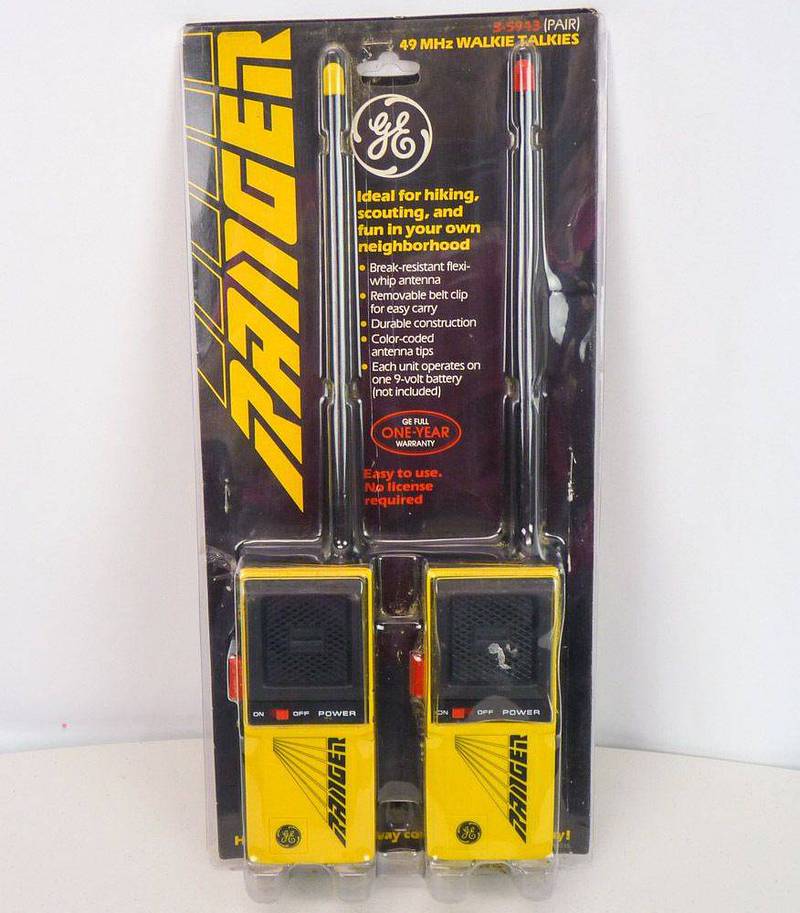 GE Walkie Talkie Ranger/Starcode11 49 MHz Made In Philippines 1