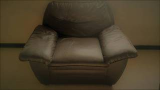 Single seater leather sofa almost new Each10k 0