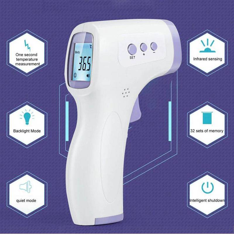 Infrared Thermometer Forehead Body Non-Contact Thermometer 9