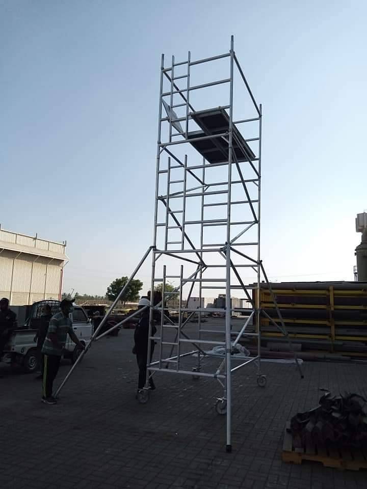 Aluminium Scaffolding Double Width Mobile Tower (5x8) 14