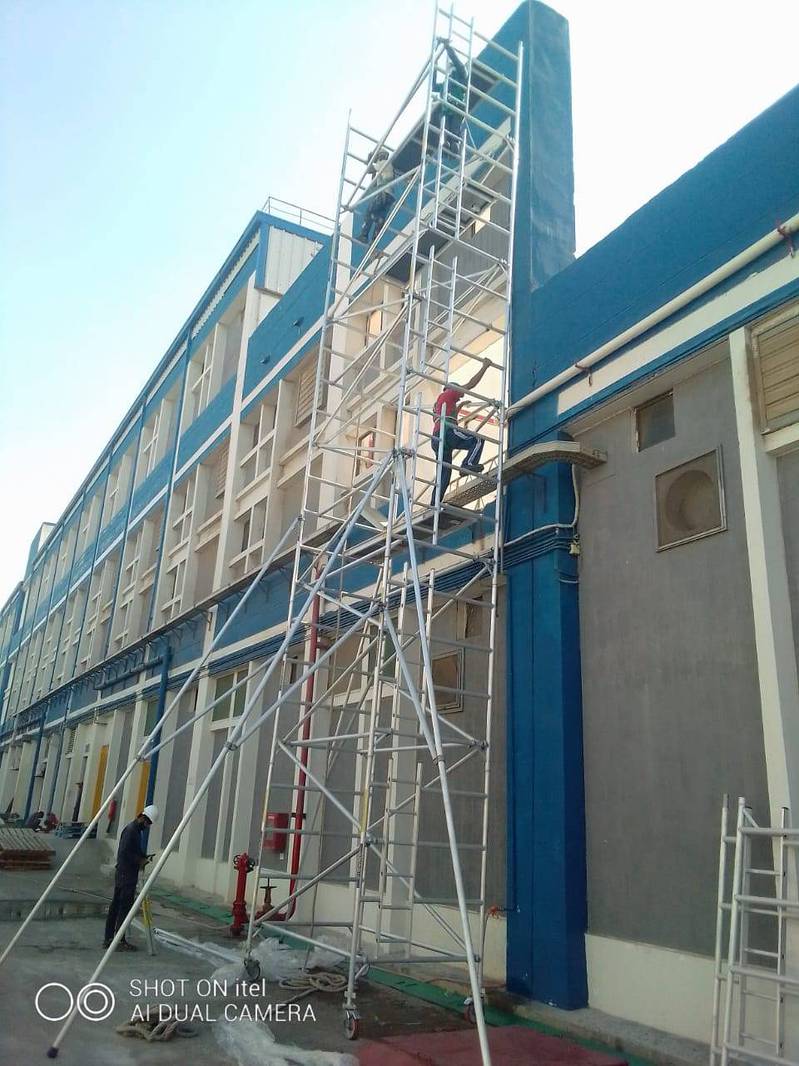 Aluminium Scaffolding Double Width Mobile Tower (5x8) 4