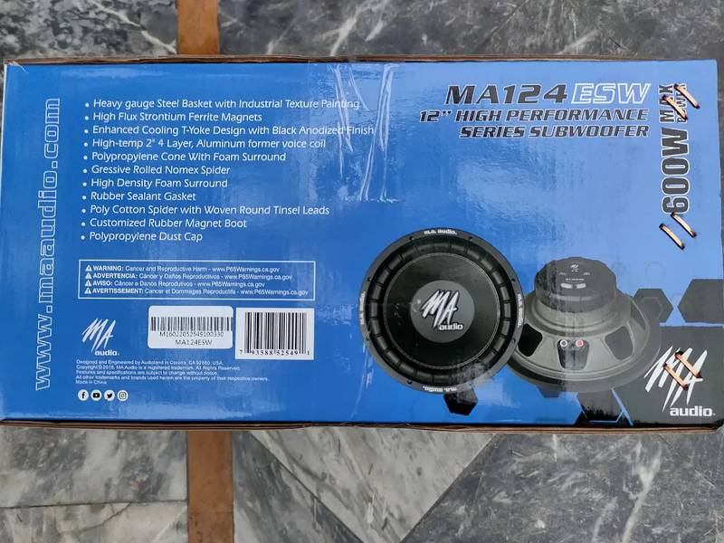 Car Woofer MA Audio USA Original 8