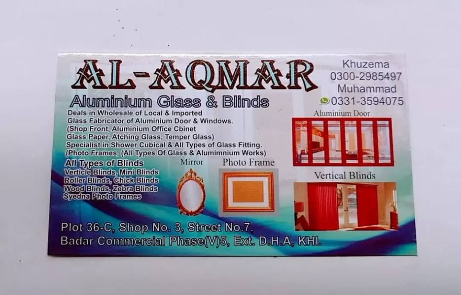 Al Aqmar Glass (Aluminium, Glass and Windows repairing works. ) 0