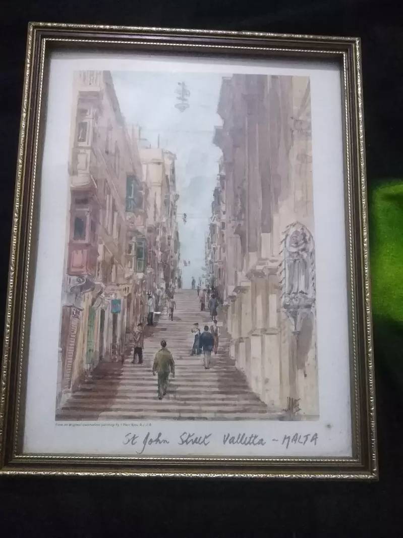 (Antique VALLITTE Malta city Handmade) 5