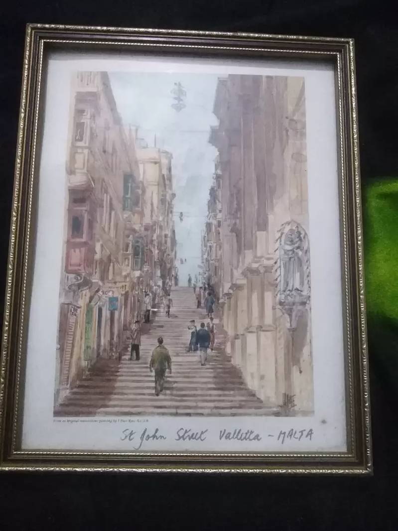 (Antique VALLITTE Malta city Handmade) 7
