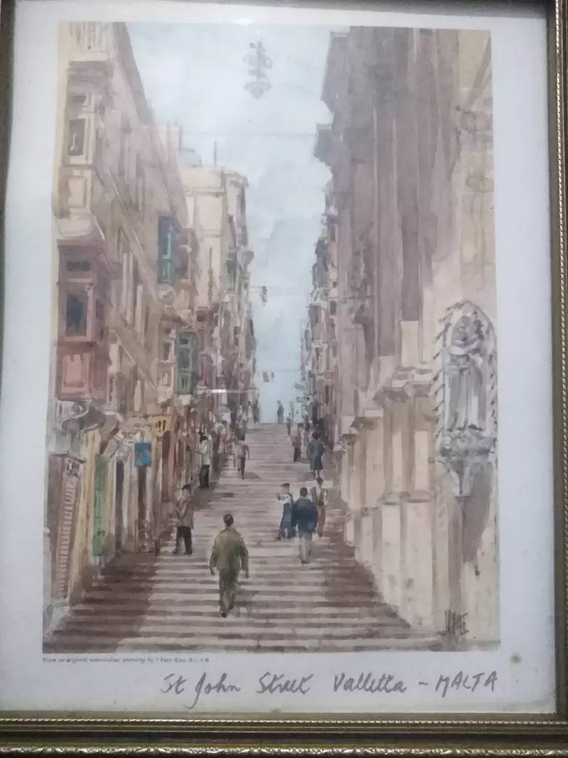 (Antique VALLITTE Malta city Handmade) 8