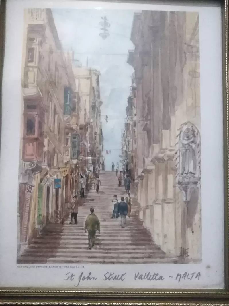 (Antique VALLITTE Malta city Handmade) 9